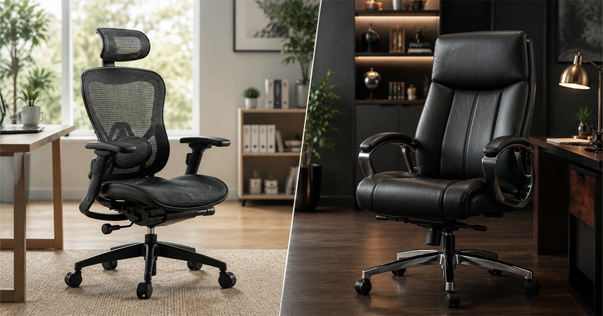 Mesh or Leather? Choosing Office Chair Material for Riyadh Saudi Arabia