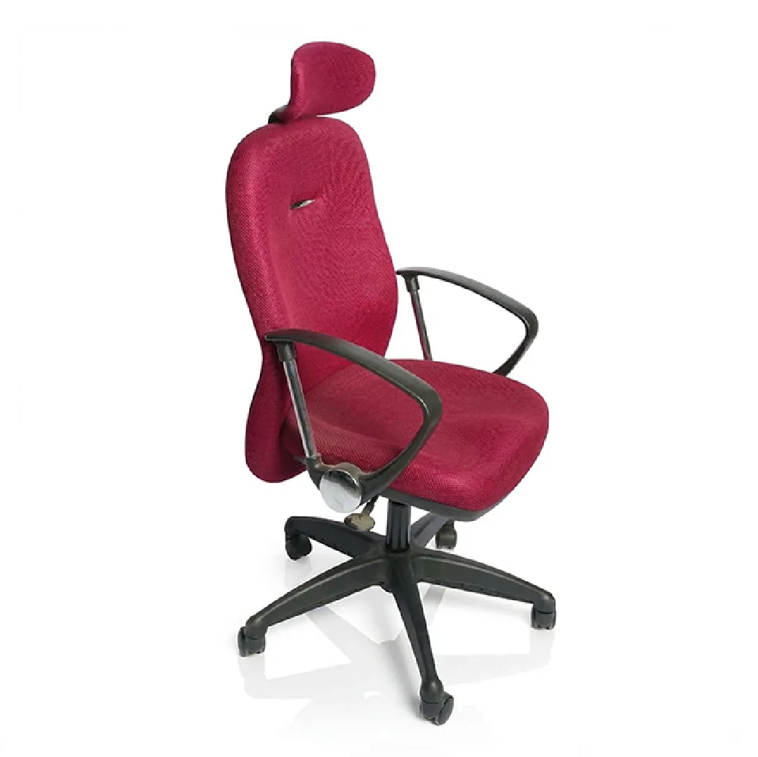 Red Ergonomic Office Chair with Adjustable Headrest Saudi Arabia 6