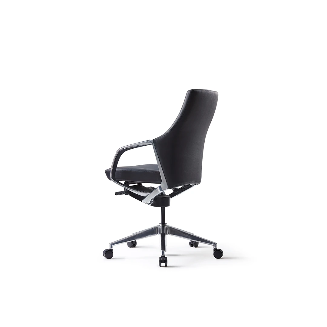 Honor B10 Mid-Back Leather Executive Chair - Black Saudi Arabia 5