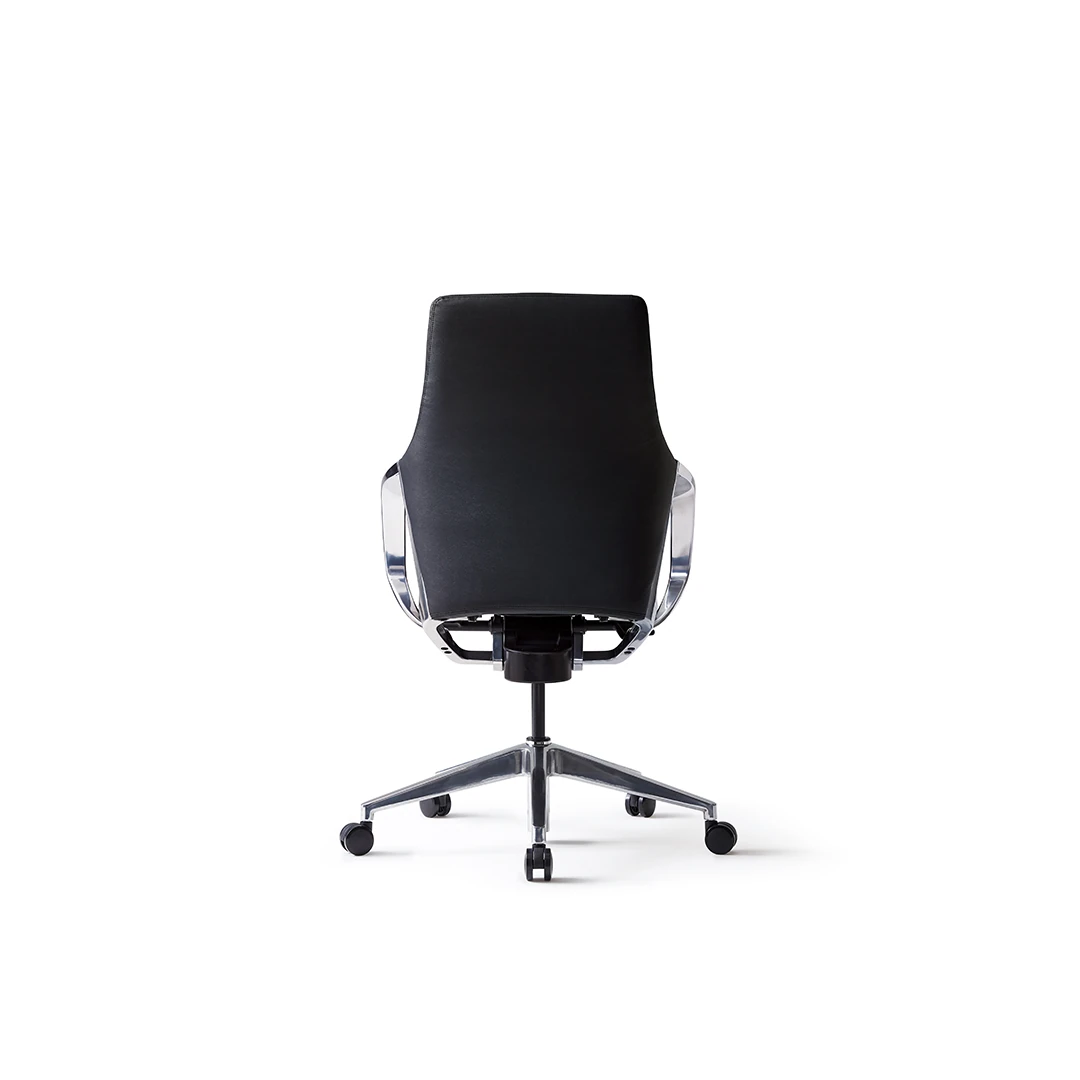Honor B10 Mid-Back Leather Executive Chair - Black Saudi Arabia 6