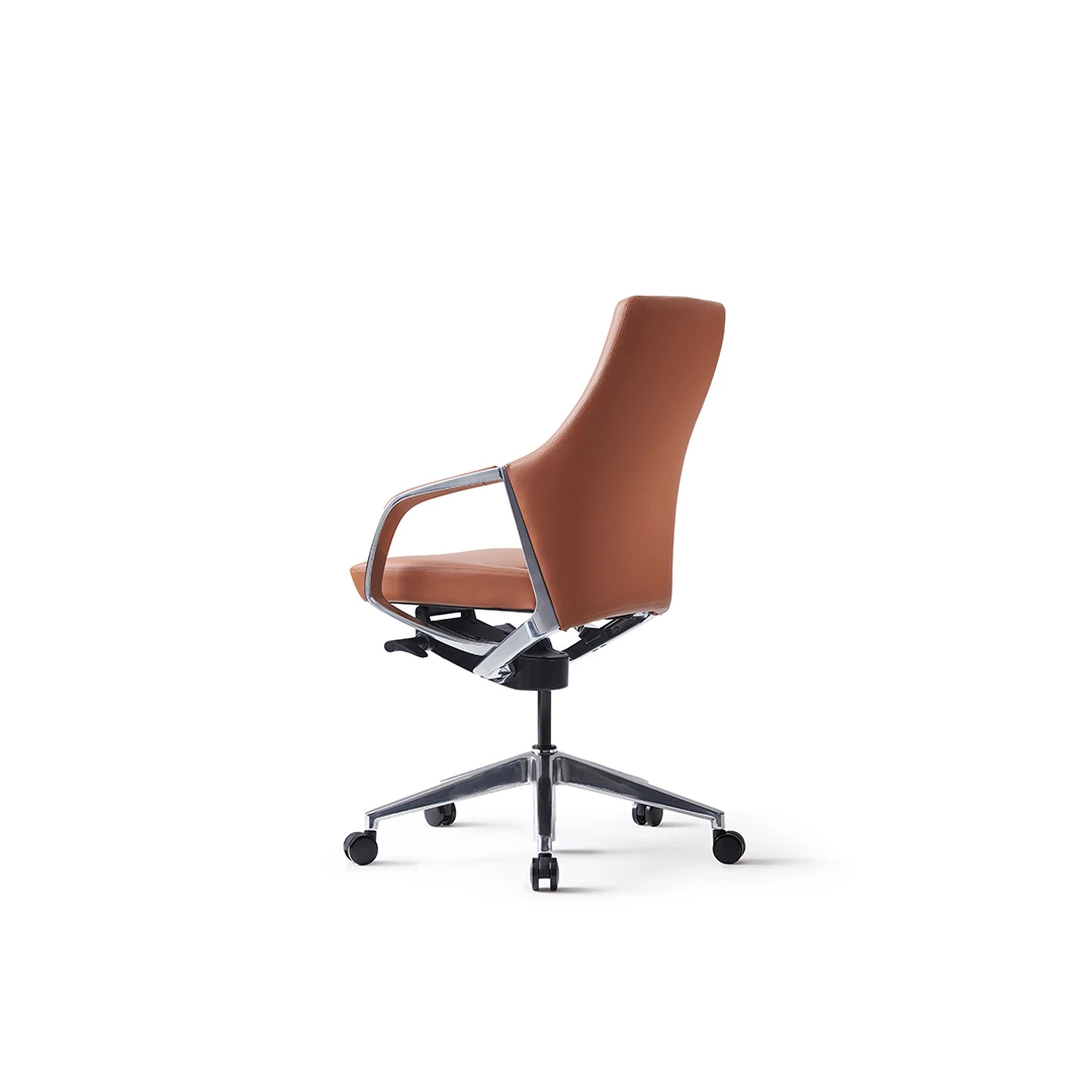 Honor B10 Mid-Back Leather Executive Chair - Brown Saudi Arabia 5