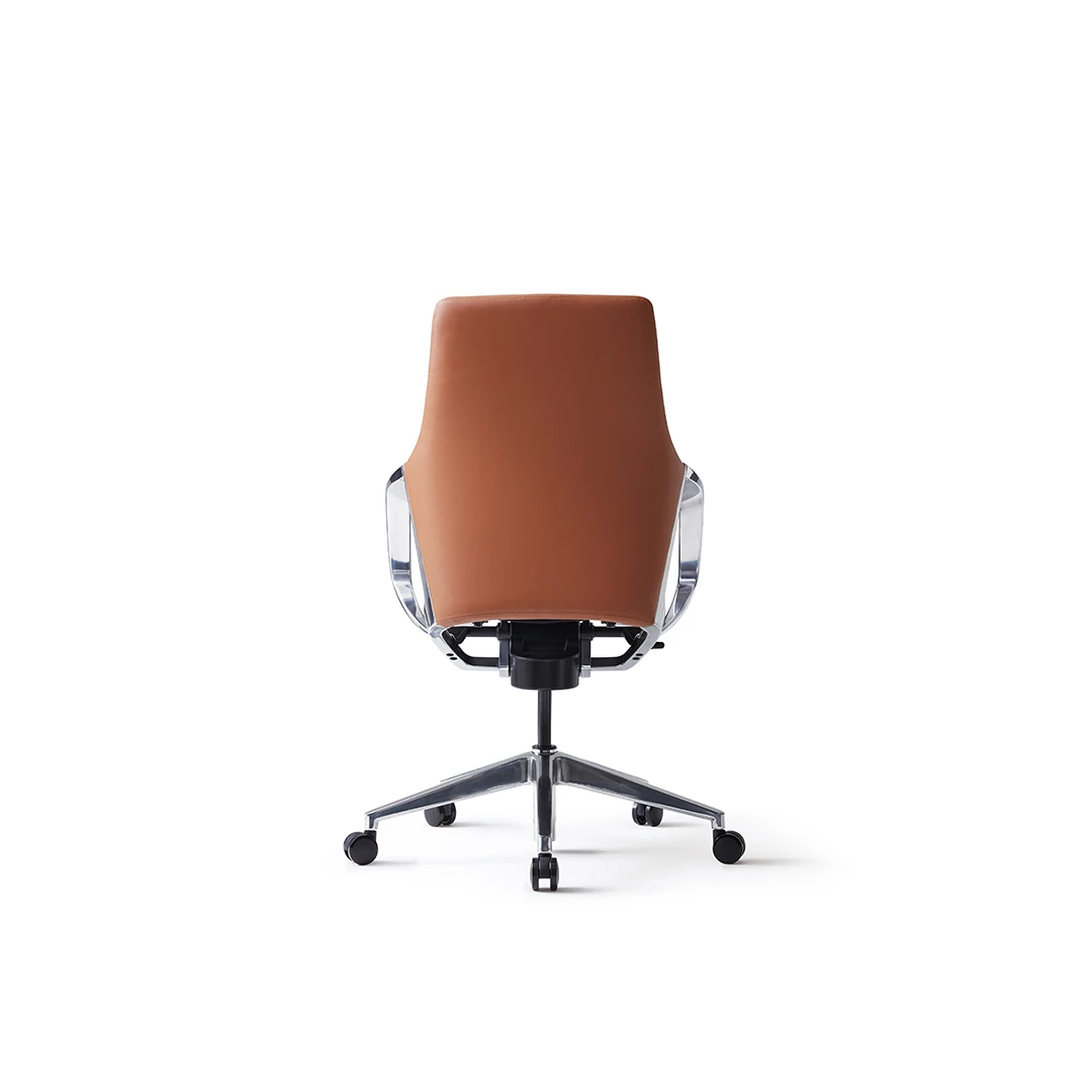 Honor B10 Mid-Back Leather Executive Chair - Brown Saudi Arabia 6