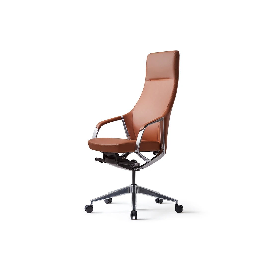 Honor B10 High-Back Leather Executive Chair - Brown Saudi Arabia 3