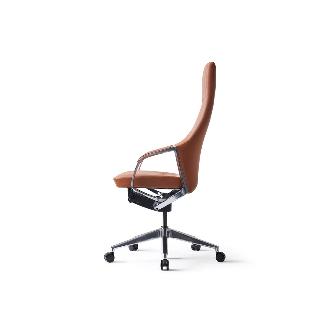 Honor B10 High-Back Leather Executive Chair - Brown Saudi Arabia 4