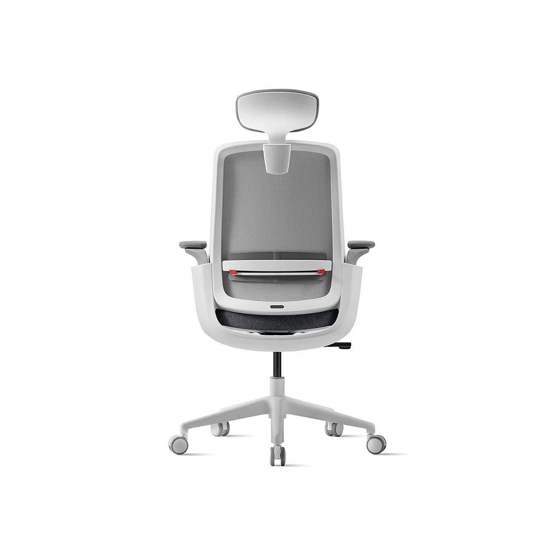 M1G110 High-Back Mesh Office Chair - White Frame / Grey Saudi Arabia 6