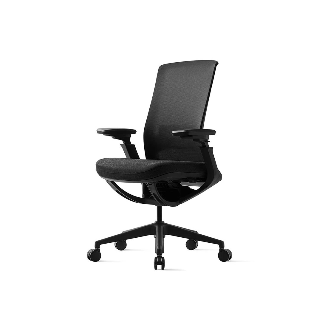 Roly P1 Mid-Back Mesh Office Chair - Black Saudi Arabia 3