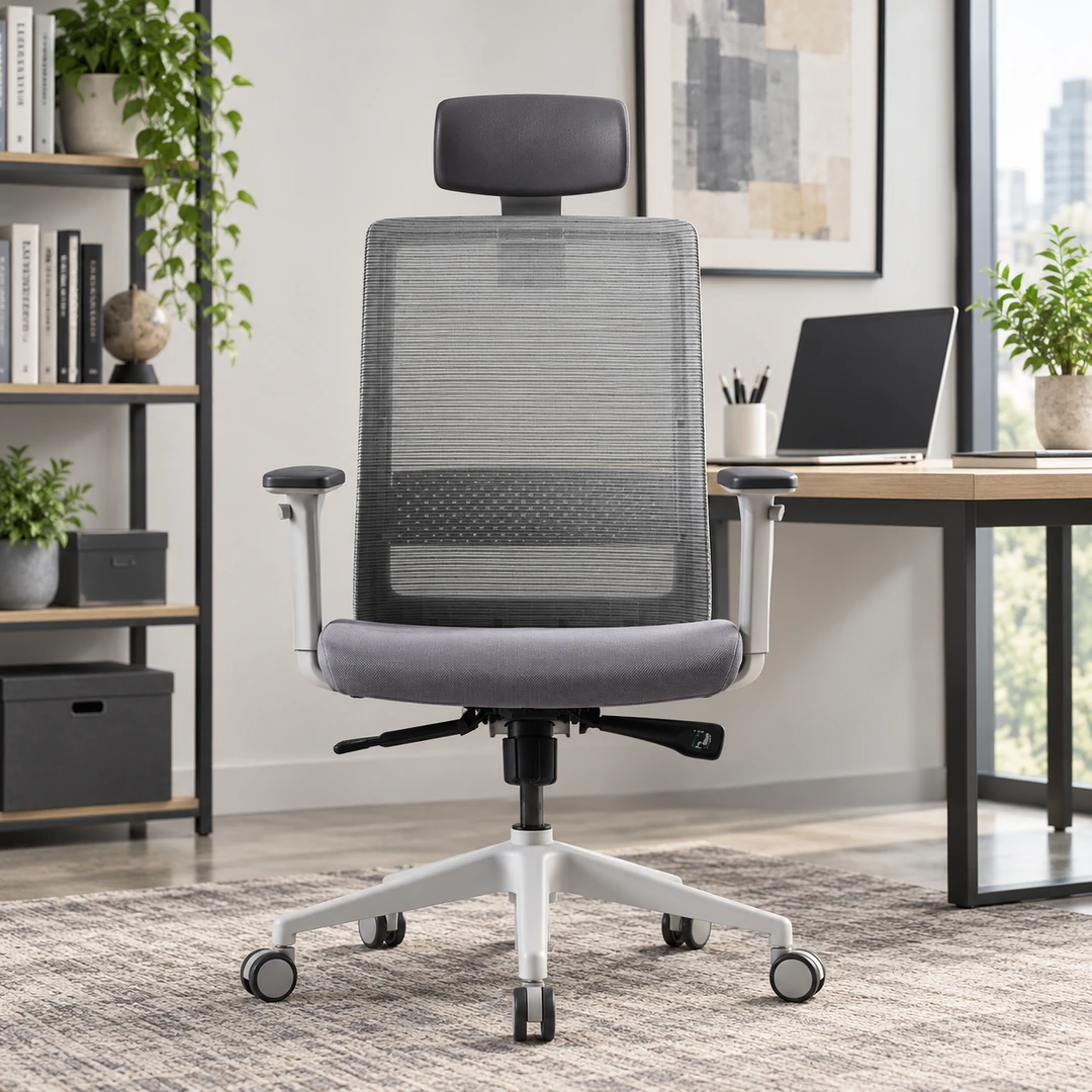 S-30 High-Back Mesh Office Chair - Grey Saudi Arabia 2