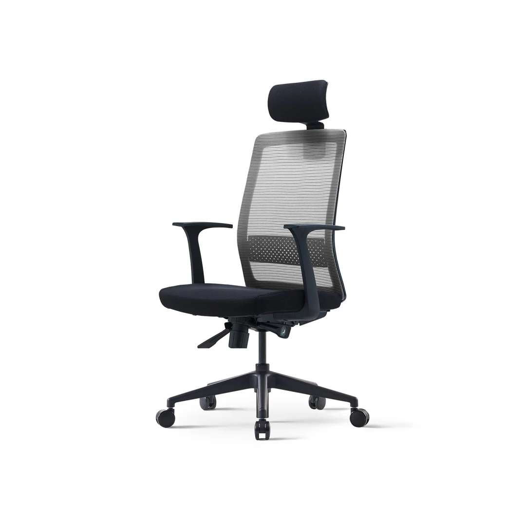 S-30 Economic High-Back Mesh Office Chair - Black Saudi Arabia 3