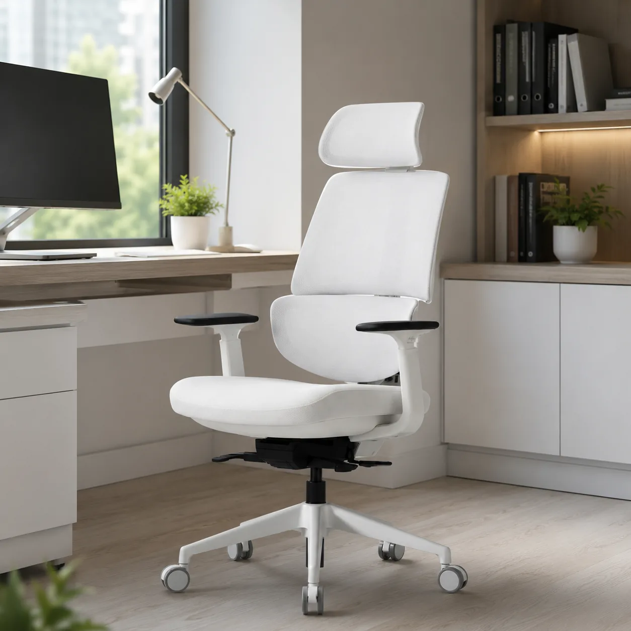 G3 High-Back Mesh Chair with Dual Backrest - White Saudi Arabia 2