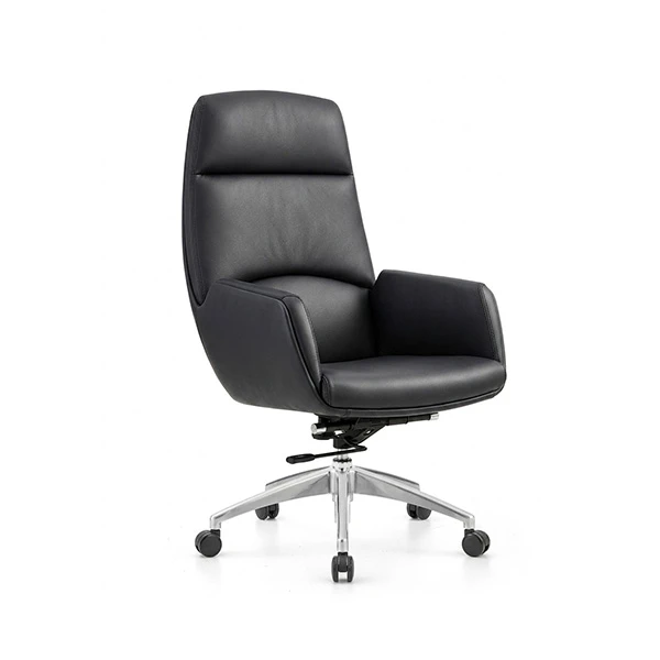 Black Leather Executive Chair with 3-Speed Chassis Saudi Arabia