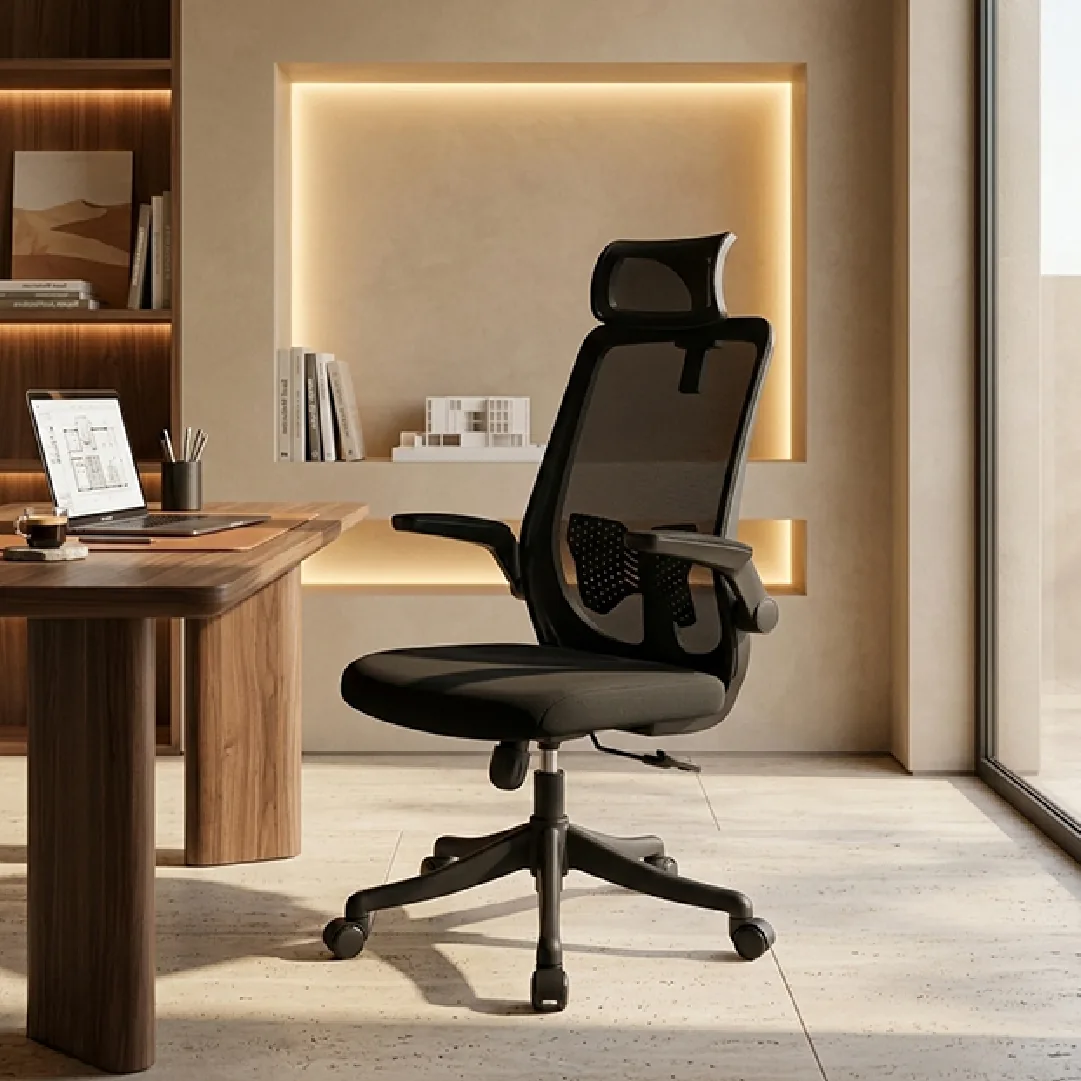 Ergonomic Mesh Chair with Adjustable Headrest & 3D Arms Saudi Arabia 3