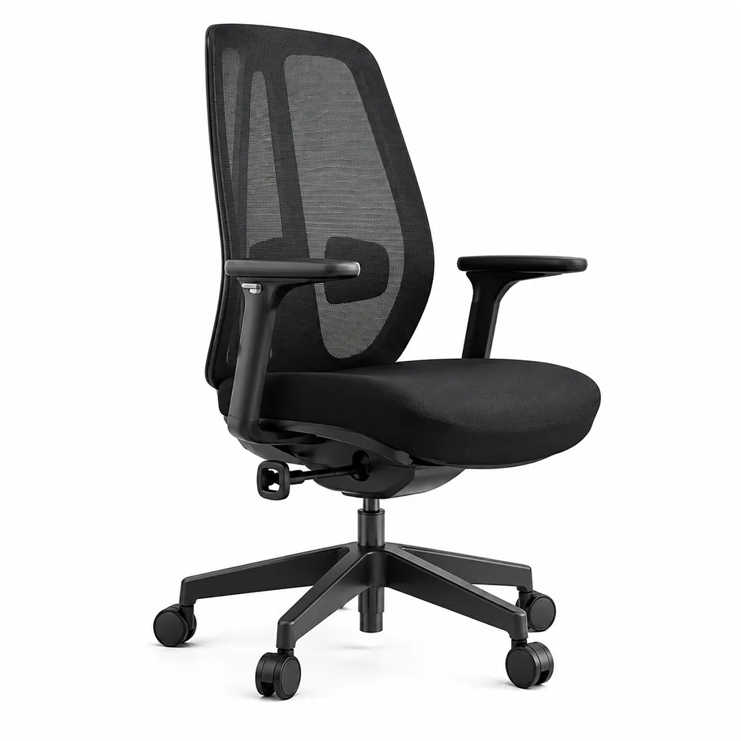 3D Ergonomic Mesh Task Chair with 4D Arms - Black Saudi Arabia