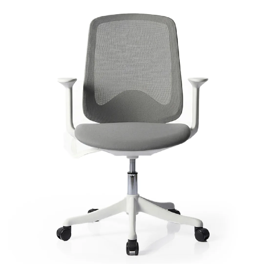 White Mesh Task Chair with Nylon Mesh Back & PP Tripod Base Saudi Arabia