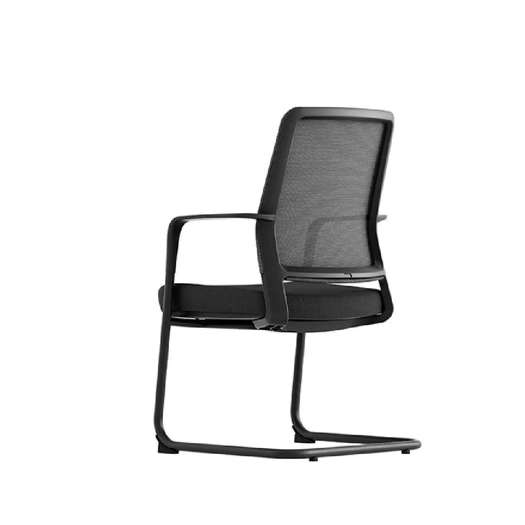 Mesh Visitor Chair with Cantilever Frame - Black Saudi Arabia 3